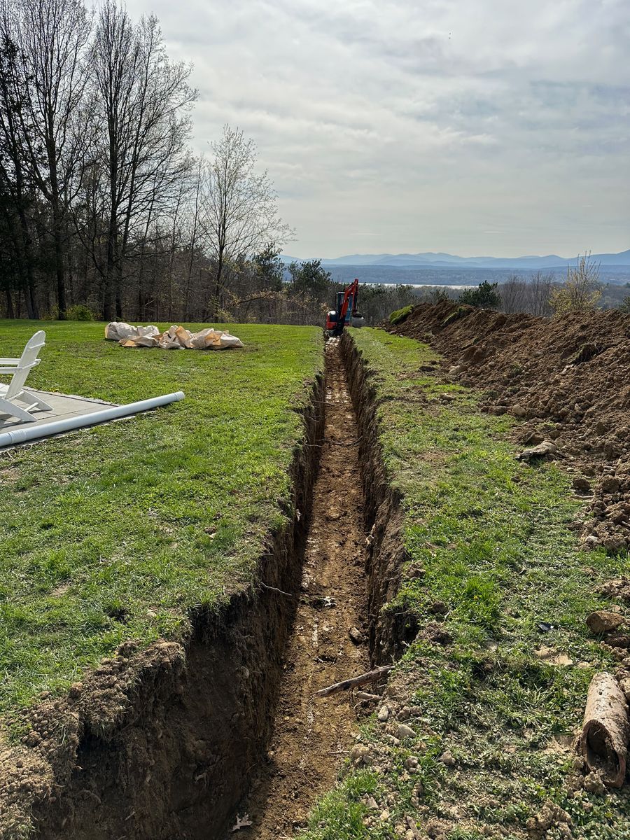 Excavation and Drainage for NK Landscaping LLC in Dutchess County, NY