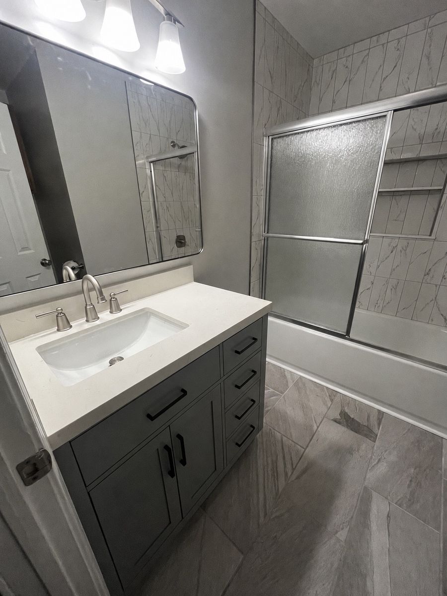 Bathroom Renovation for Newbury Construction & Remodeling LLC in Trenton, TN