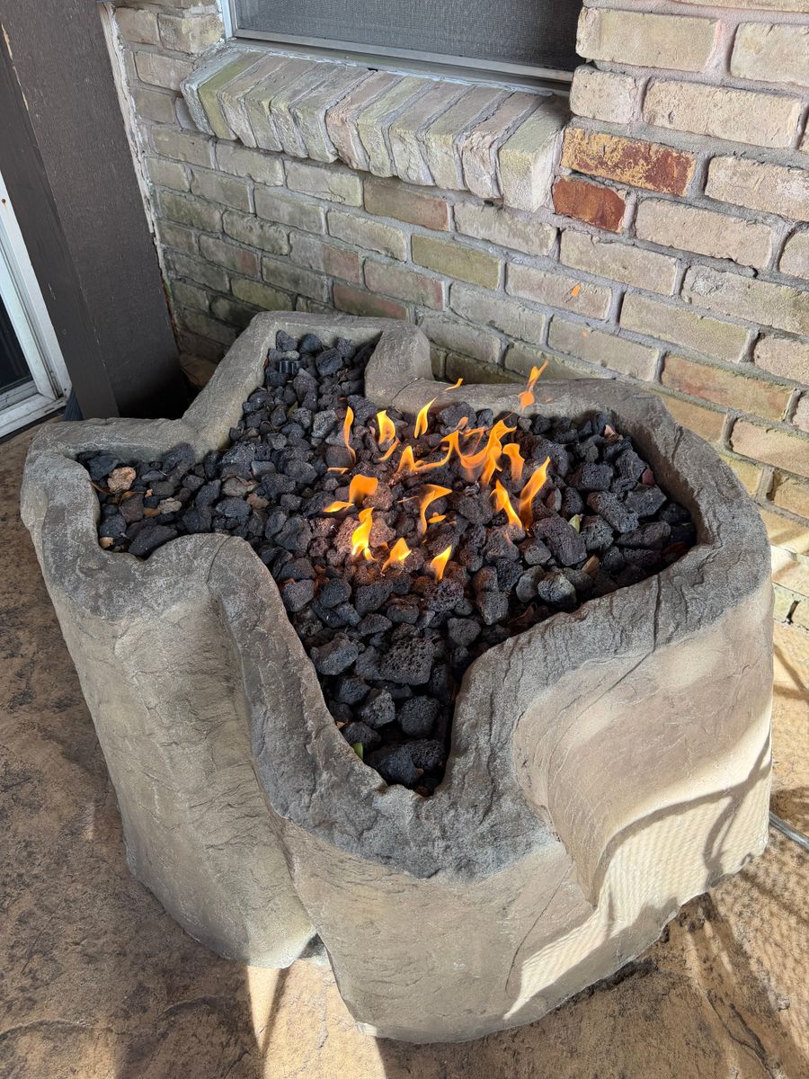 Fire Features for Texas Curb N Borders in Houston, TX