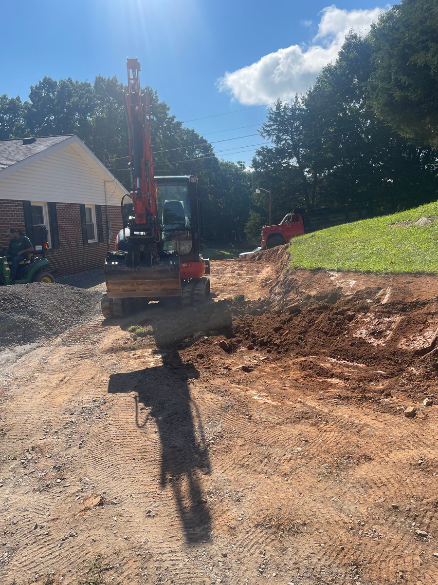 Excavation for Simmons Brothers Investments in Pounding Mill, VA