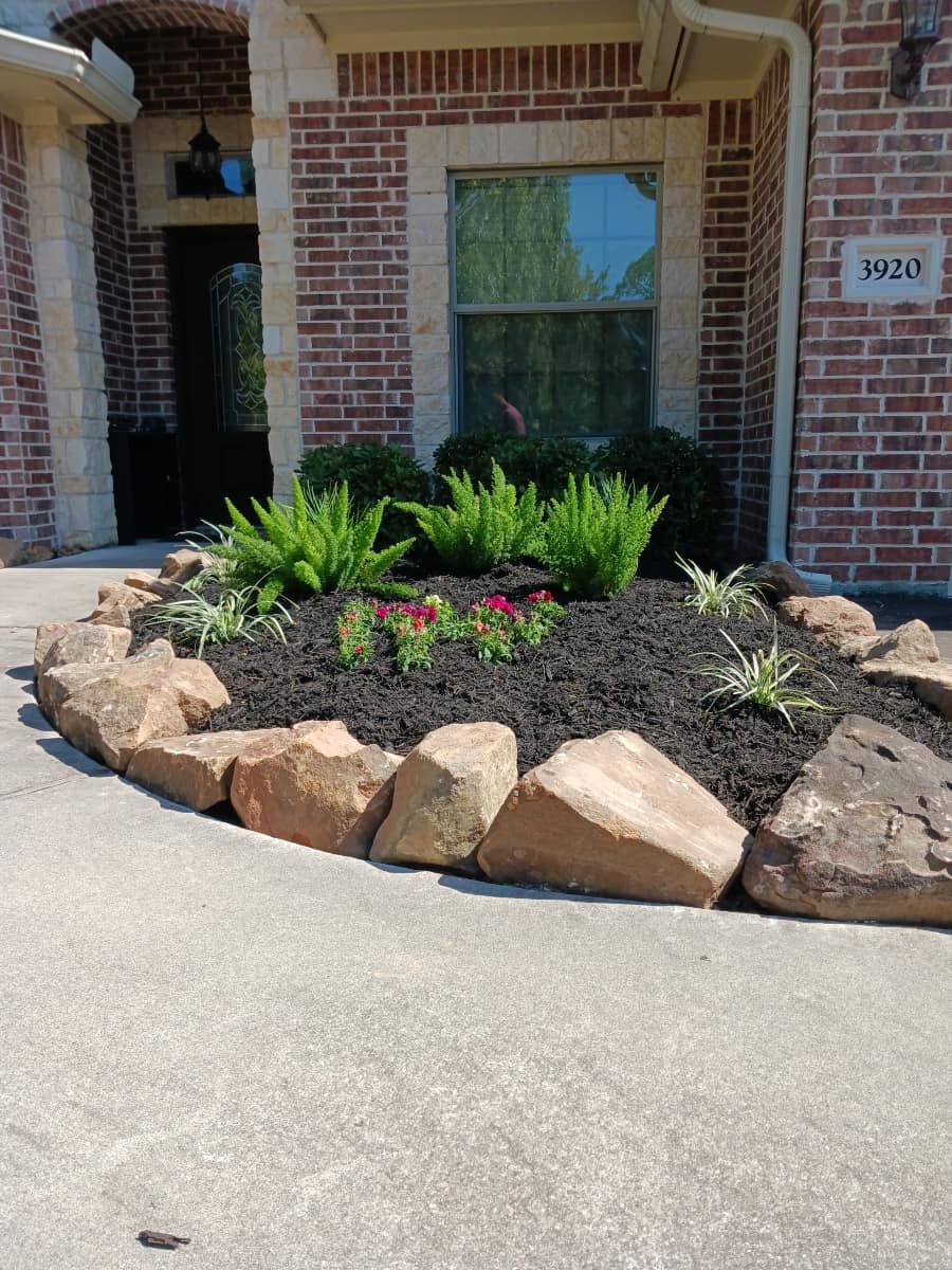 Mulch Installation for Bruno's Professional Lawn's & Landscape in Beaumont, Texas