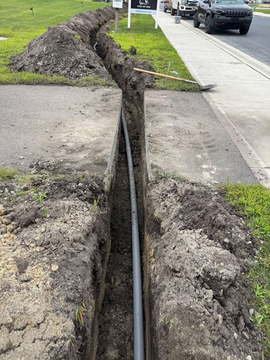 Underground Utilities for Kouroupis Contracting in Frankford, DE