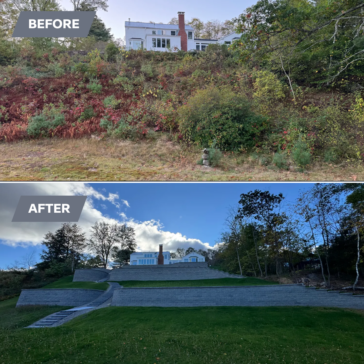 Retaining Walls for AFH Earthworks in Madison, NH