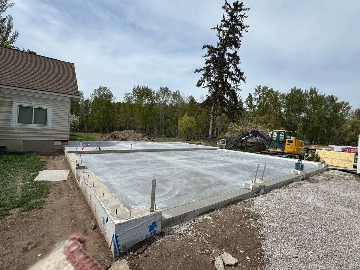 Foundations for Montana Concrete Creations in Bigfork, MT