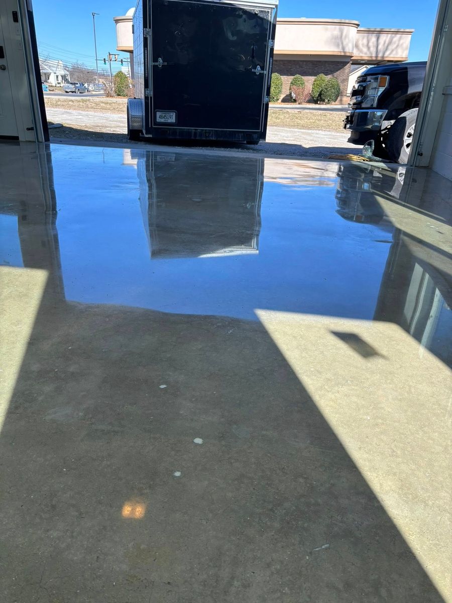 Concrete Polishing for Yellow Brick Road in Cookeville, TN