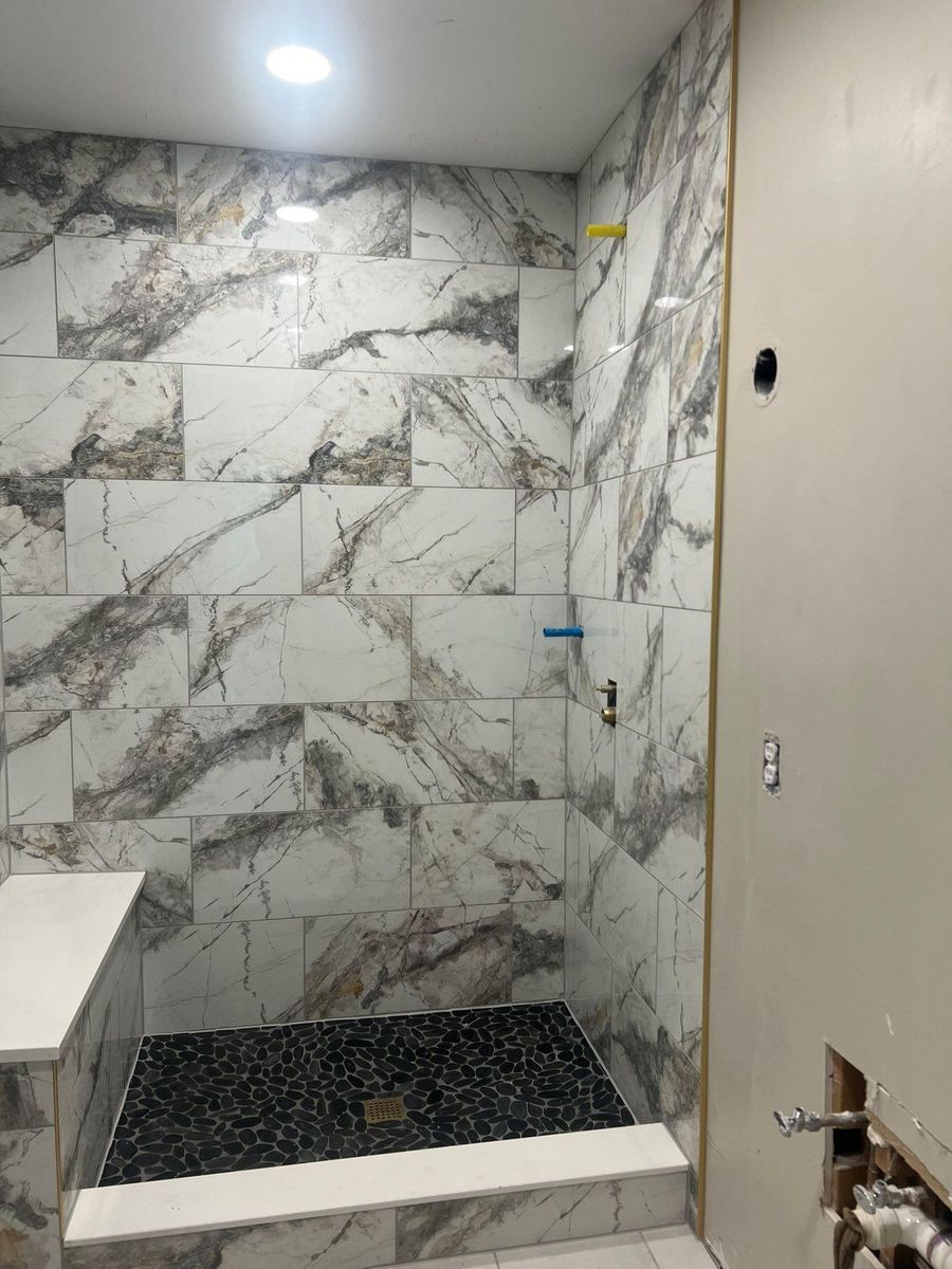 Bathroom Tiling for Zenus Custom Tile in Kansas City, MO