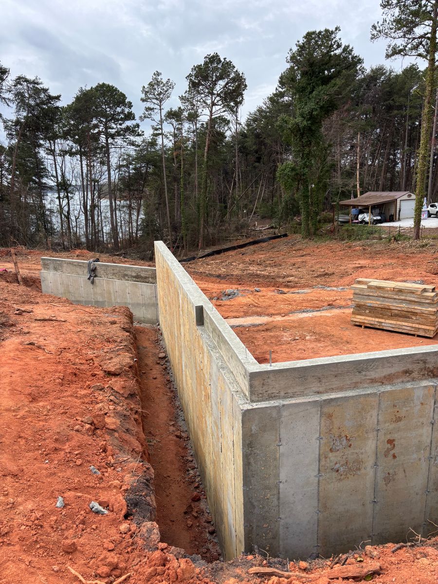 Poured Concrete Walls for Baer & Sons Concrete in Greenwood County, SC