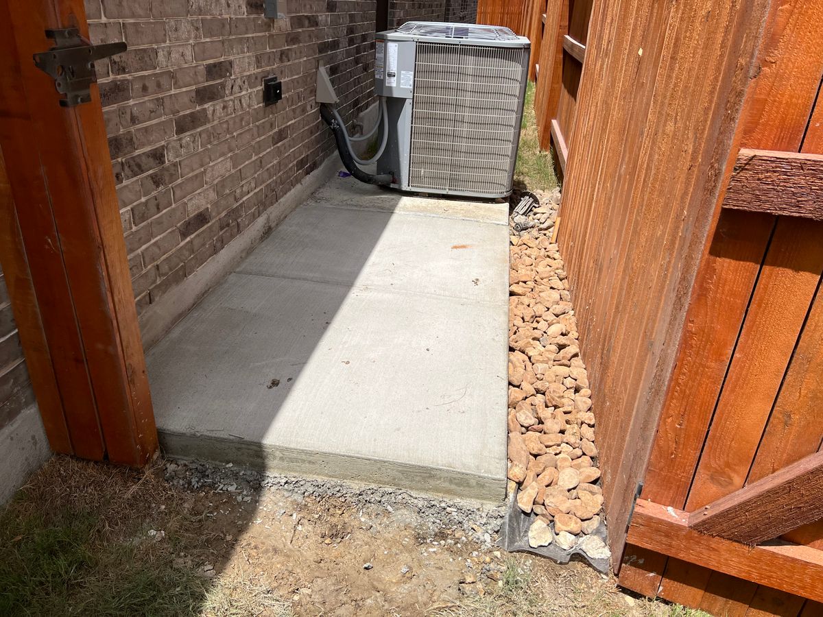 Concrete for DR Landscape in San Antonio, TX