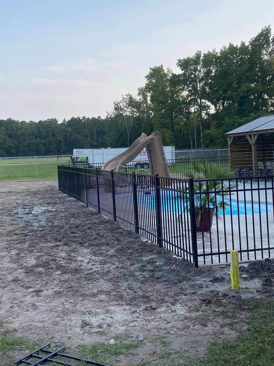 Black Aluminum Fencing for KDR Fence in Lancaster, SC