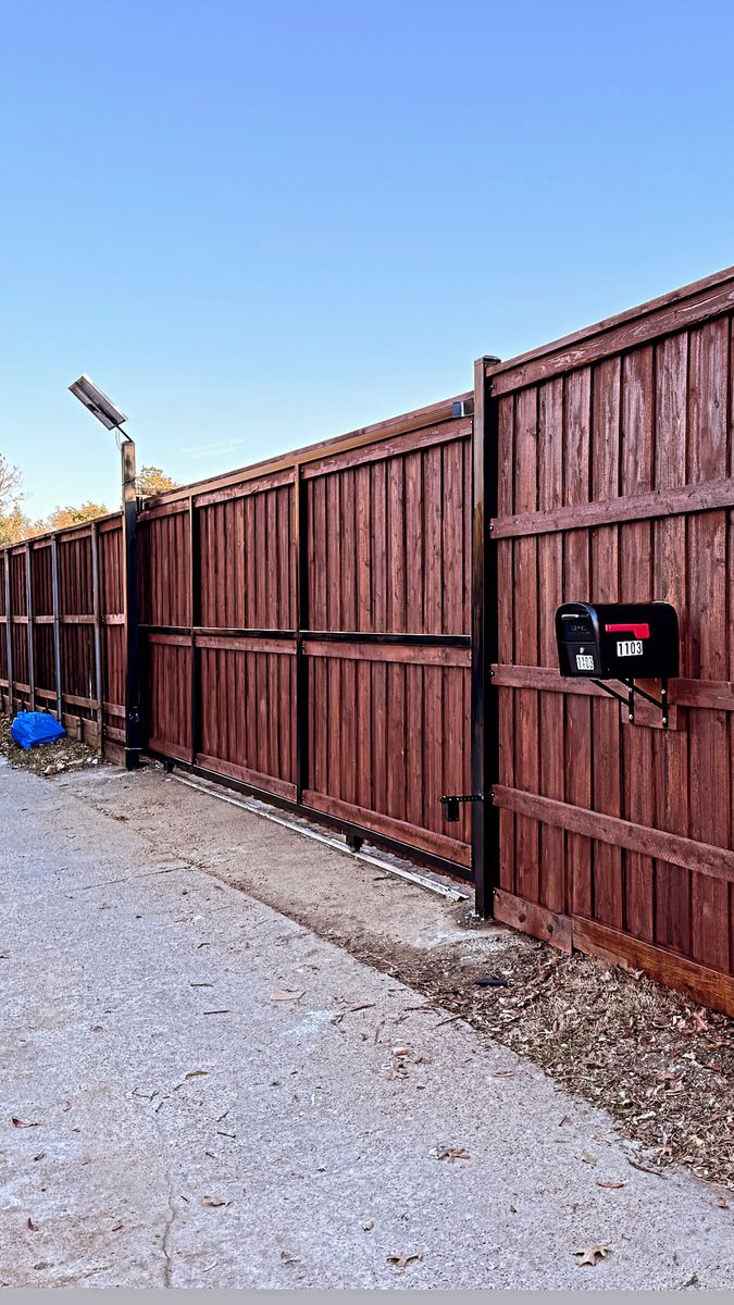 Driveway & Walkthrough Gates for Walker Custom Exteriors in Dallas, TX