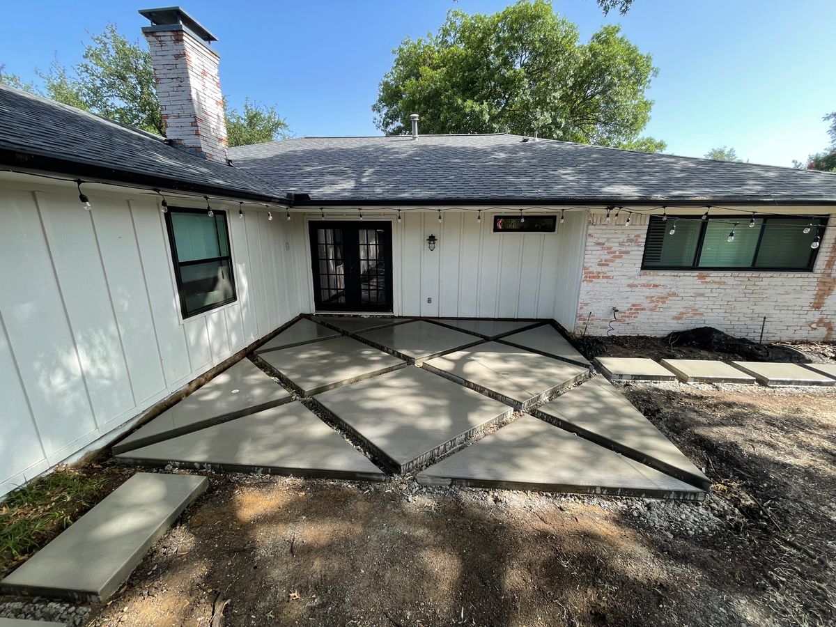 Patio Design & Installation for New Gen Concrete in Keller, TX