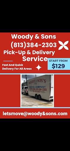 Pickup & Delivery Service for Woody & Sons Moving in Tampa, FL