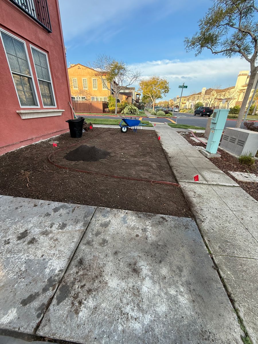 Mulch Installation for CBA Landscaping in Hayward, CA