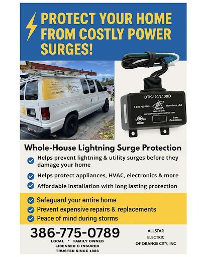 Residential Electrical Services for Allstar Electric of Orange City in Orange City, FL