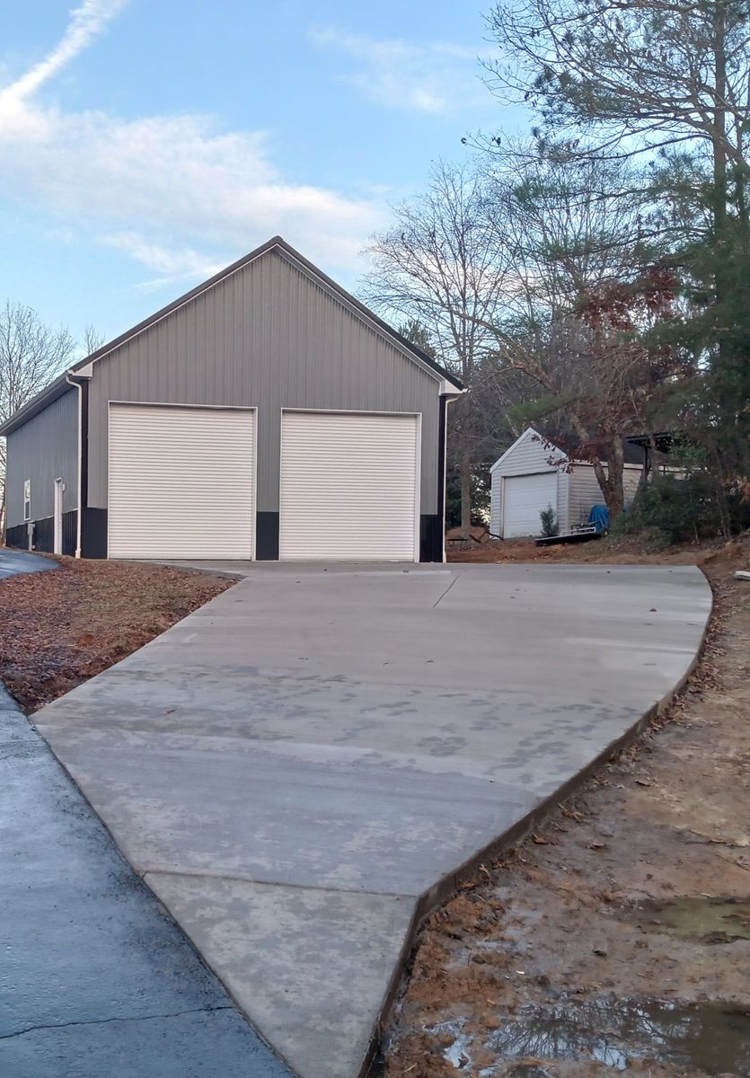 Concrete Driveway Installation for OBH Concrete LLC in Lusby, MD