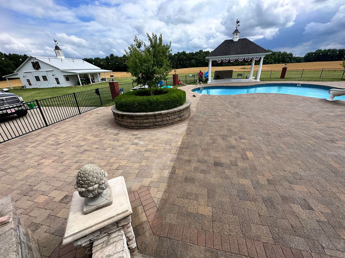 Paver stone patio Cleaning for Oakland Power Washing in Clarksville, TN