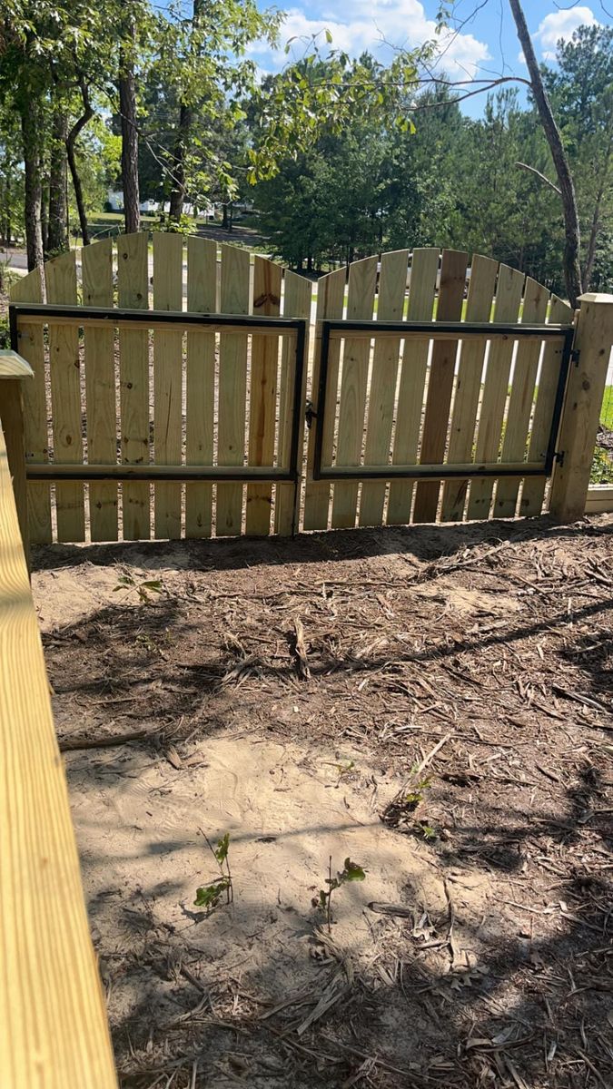 Fence Staining for JB Nealy Fence in Elgin, SC