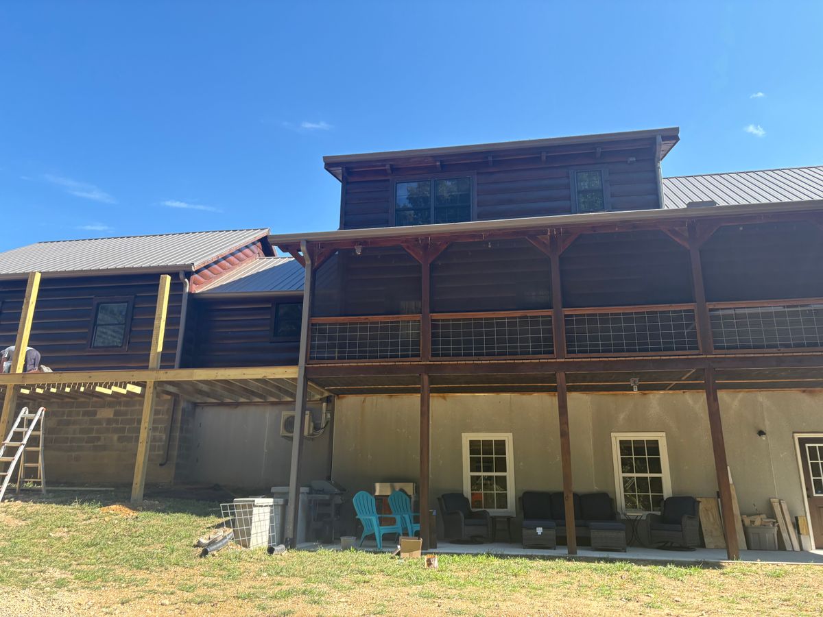 Log Home Staining for NXT Generation Painting in Cookeville, TN