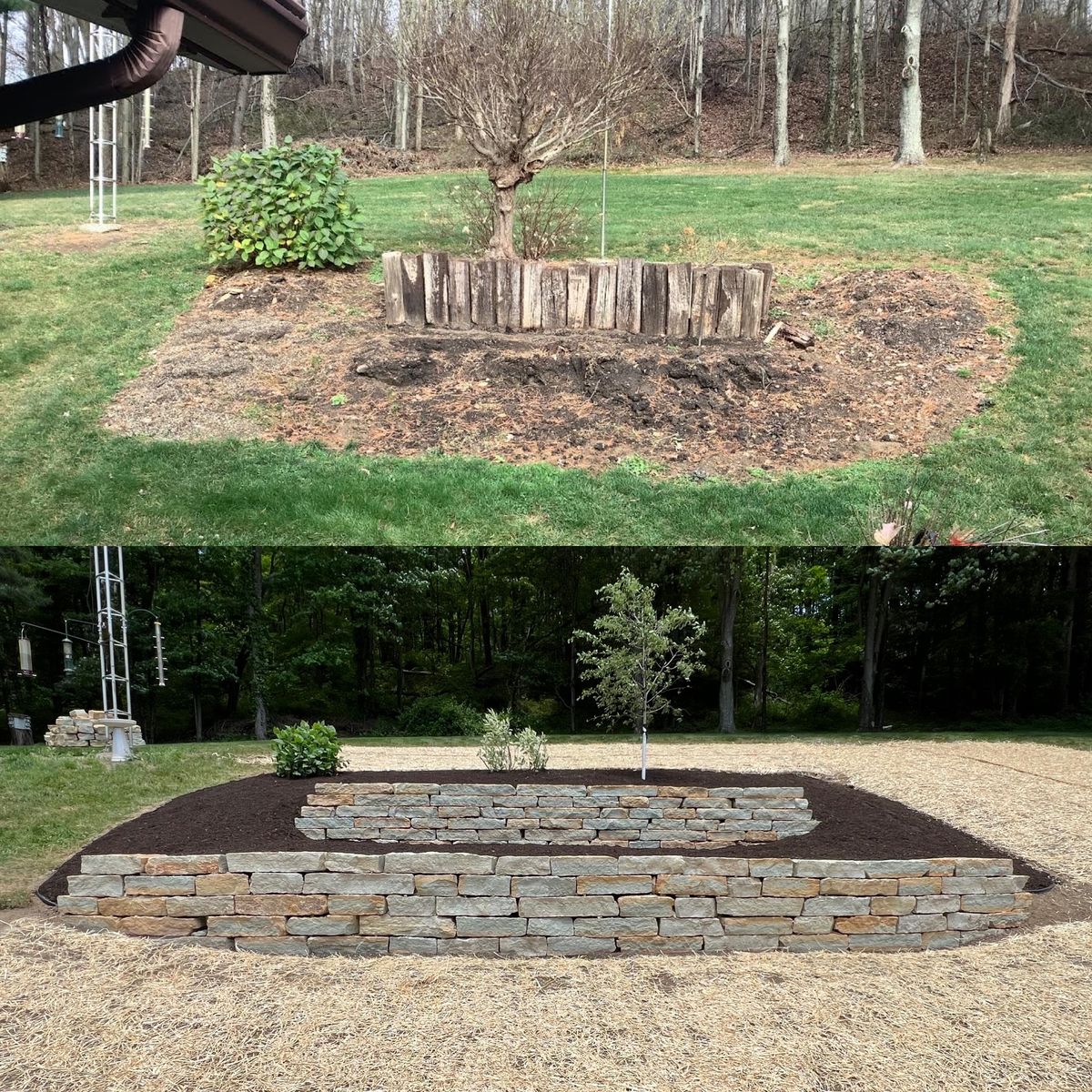 Retaining Wall Construction for Buckeye Lawns & Landscaping LLC in Millersburg, OH