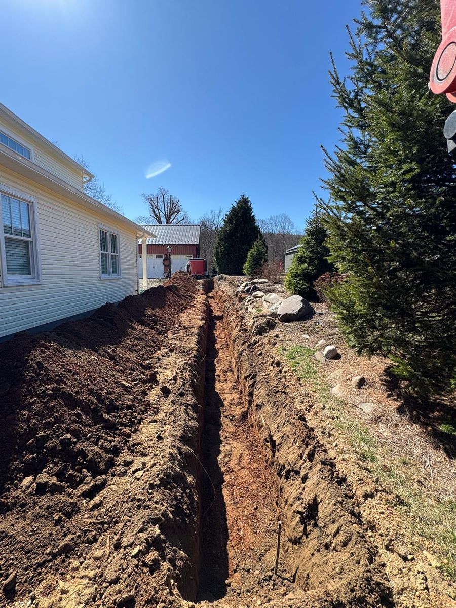 Foundation & Footer Excavation for Tri County Enterprises in Benton, PA