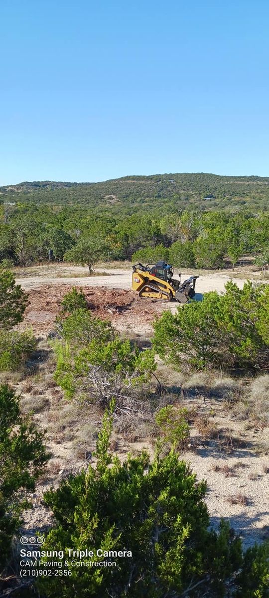 Land Clearing for CAM Paving & Construction in Kendalia, TX