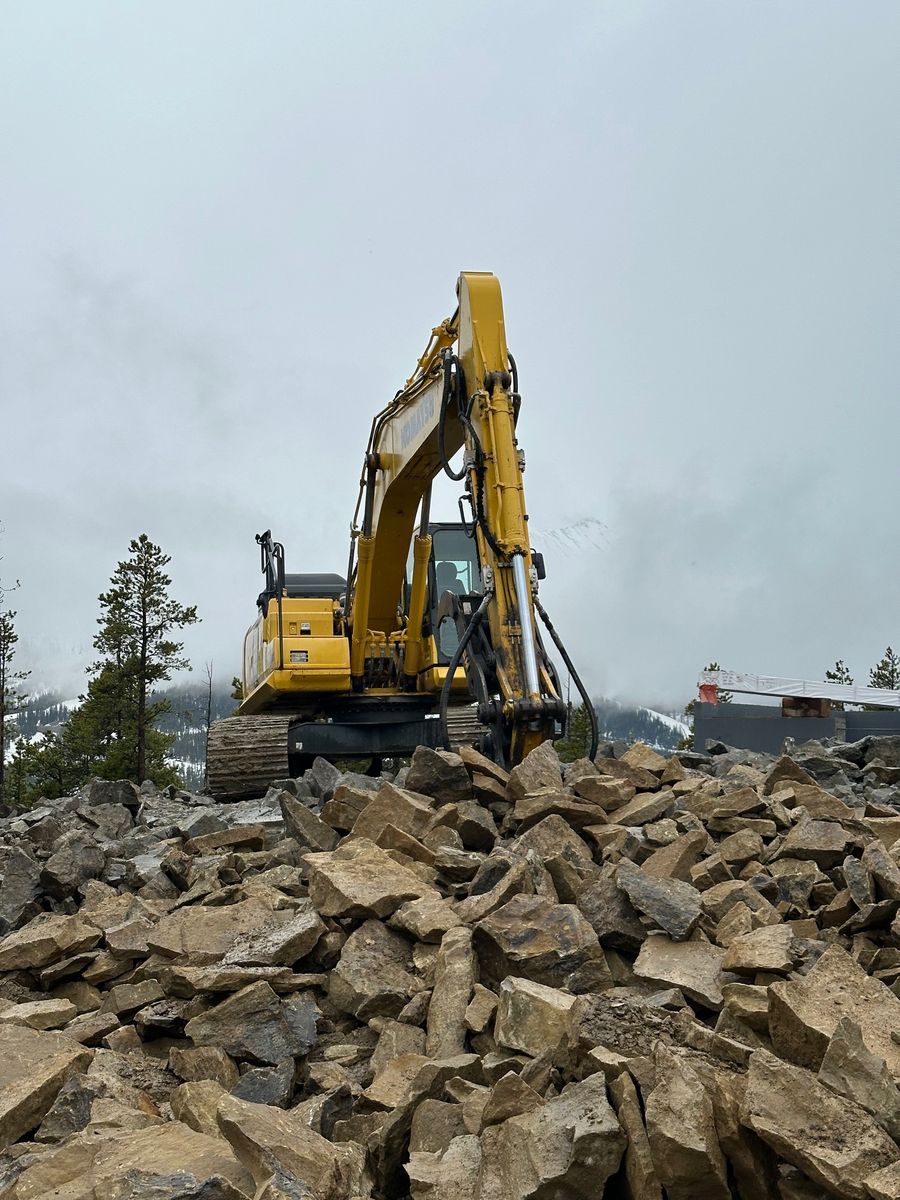 Grading /Dirt Work for R&H Homes in Bozeman, MT
