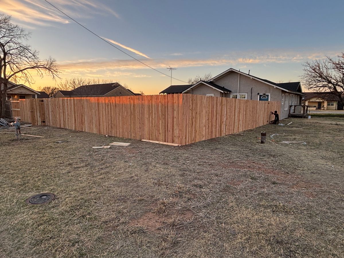 Fence Installation for Straight Edge Siding, Fencing & Decks in Pampa, TX
