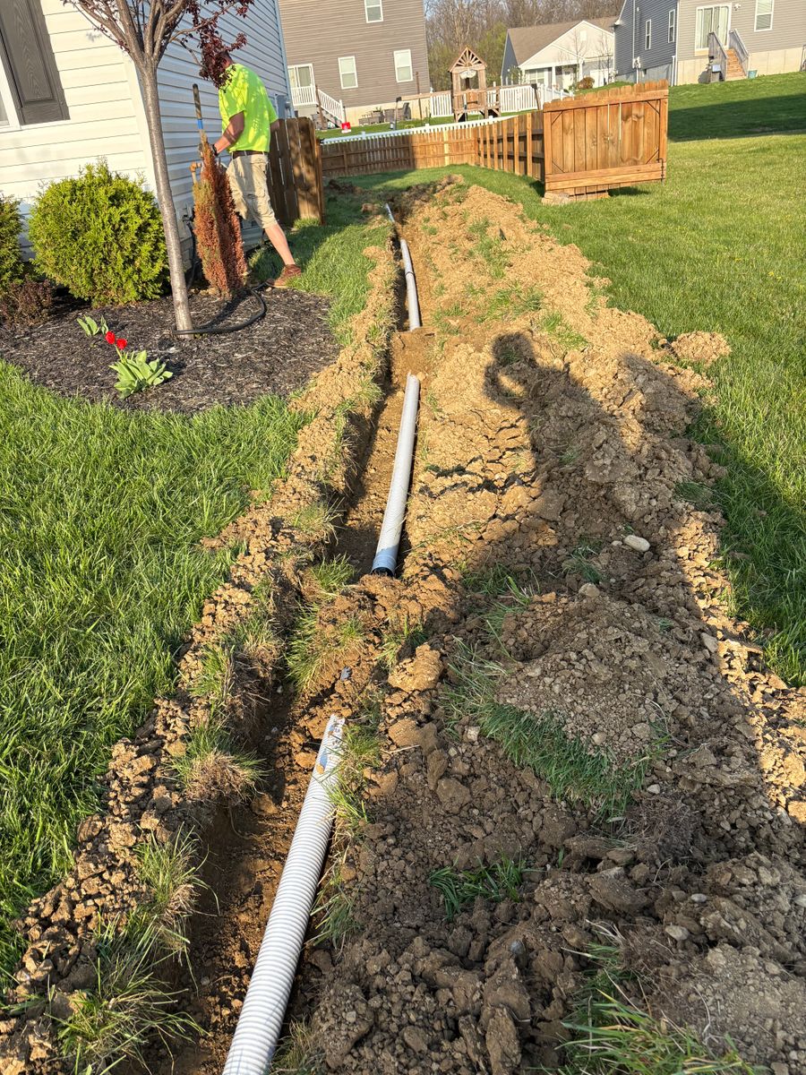 Drainage System Install & Repair for E&J Land Services in Marysville, OH