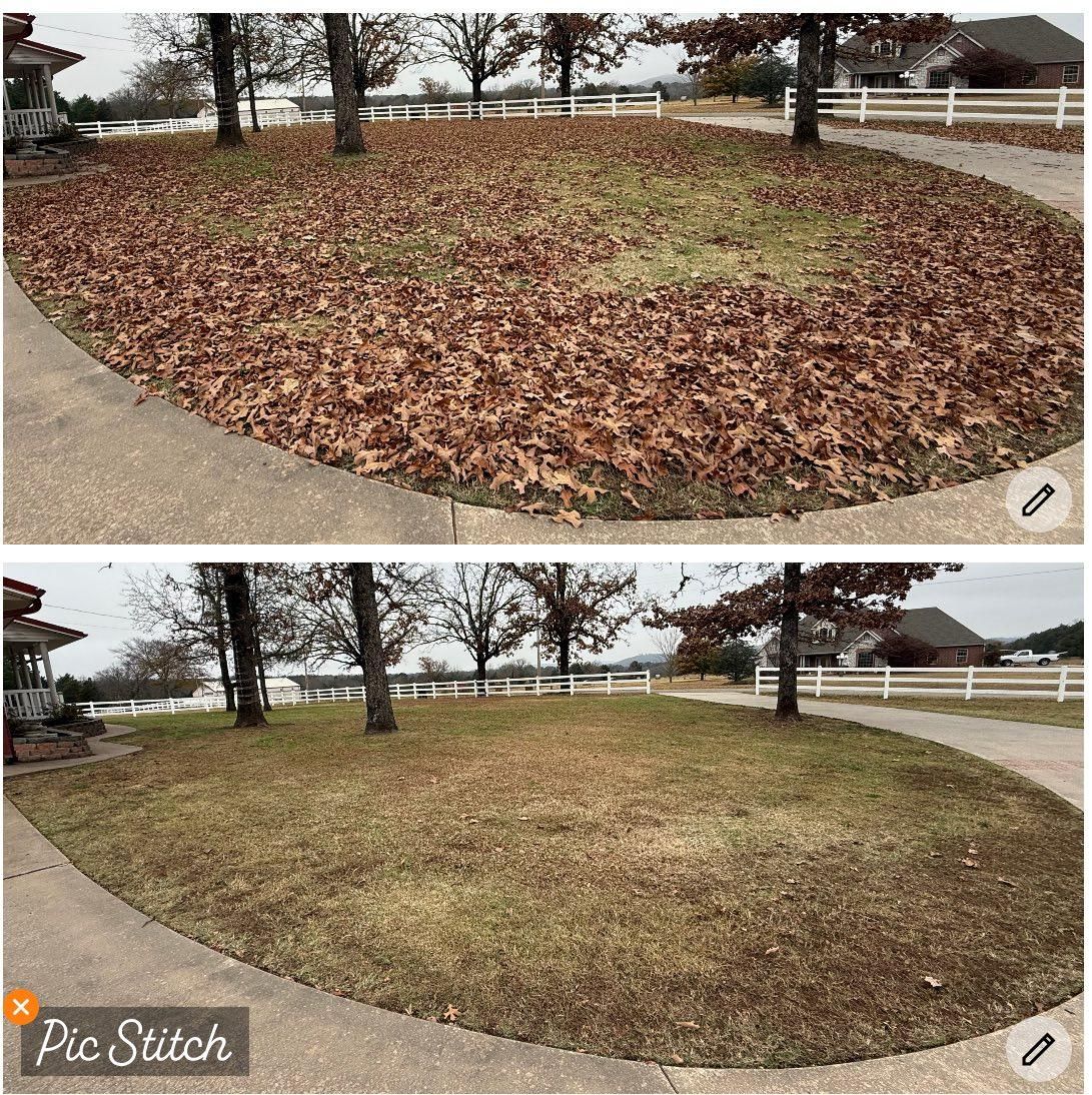Fall and Spring Clean Up for Sandoval Lawn Care in Muldrow, OK