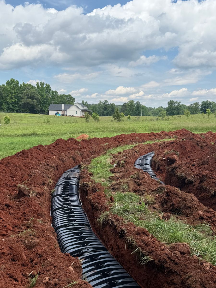 Septic System Installation for Triple H Construction in Cave Spring, GA