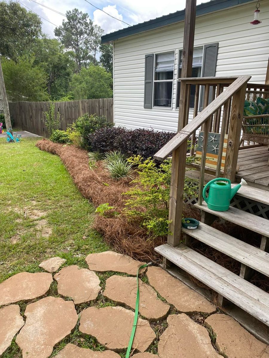 Garden Design and Installation for Johnson Lawn Care in Mobile, AL