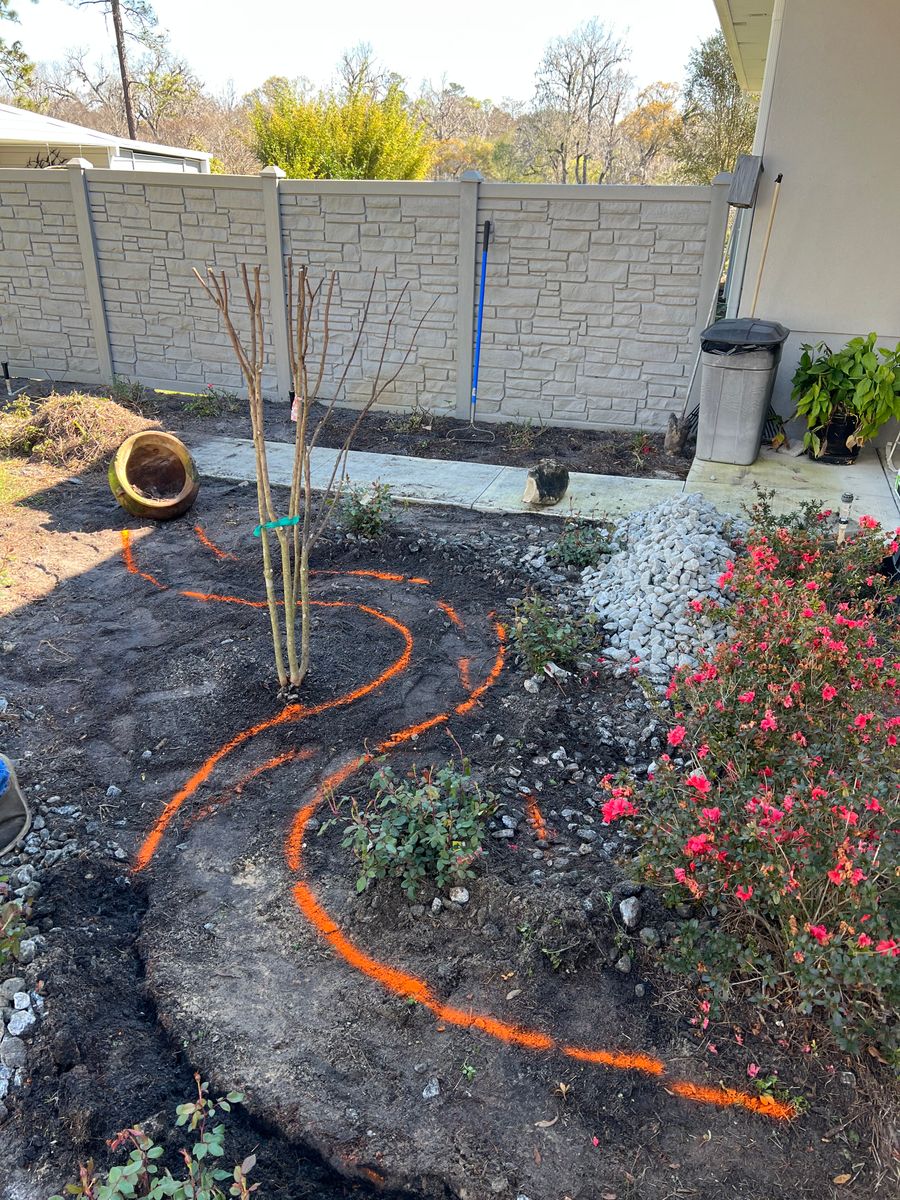 Pine Straw/Bark, Mulch, and Rock installation for Roberts Lawn & Landscape in Cross City, FL