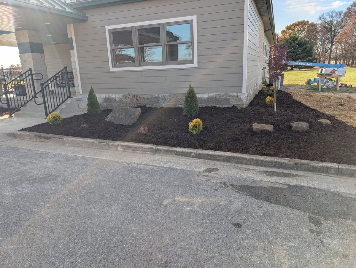 Landscaping Installation for J&S Mowing & More in Huntingburg, IN