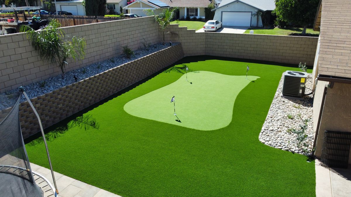 Artificial Turf Installation for Aidan Jade Landscaping in Riverside County, CA