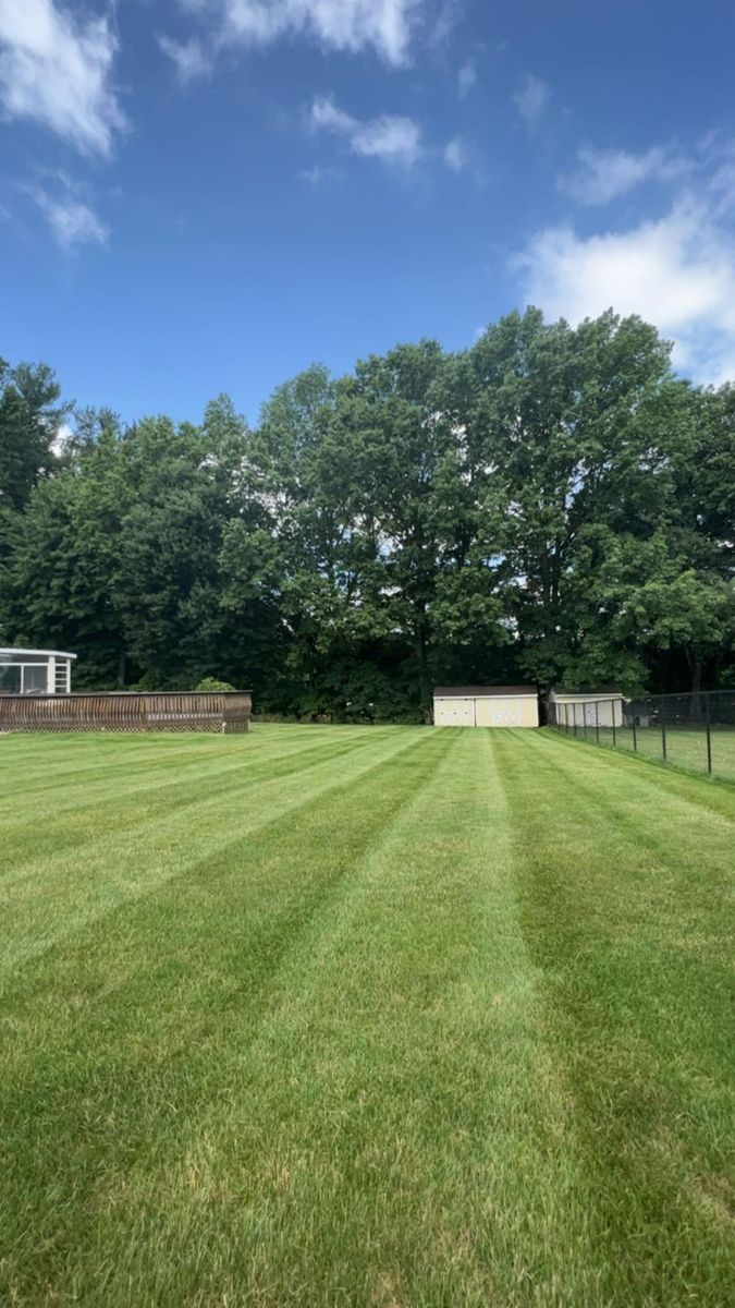 Mowing for Tactical Stripes Lawn care in Uniontown, OH