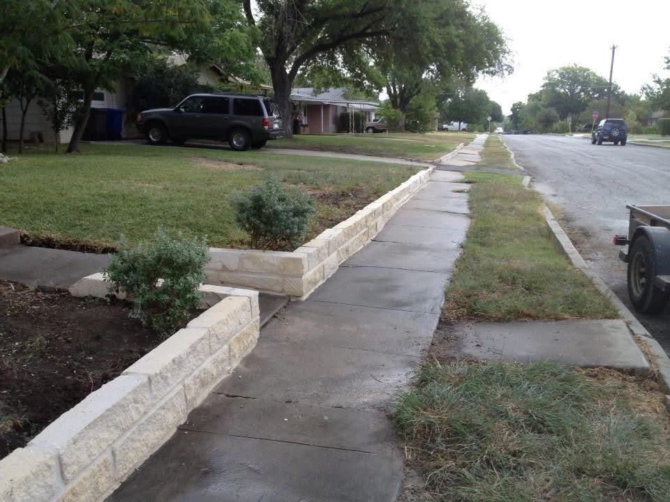 Landscape Flowerbeds for Delarosa Masonry in San Antonio, TX