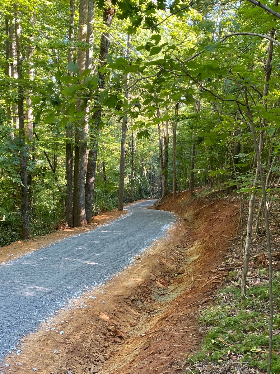 Road work for Lanier Excavating LLC in Bedford County, VA