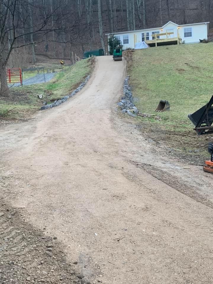 Road Work for Elias Grading and Hauling in Black Mountain, NC