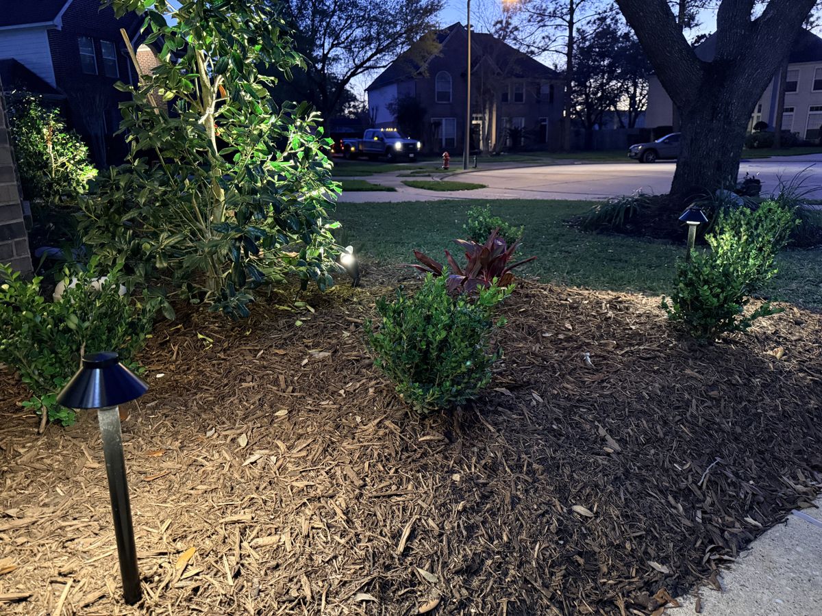 Mulch Installation for Full Armor Landscapes in League City, TX
