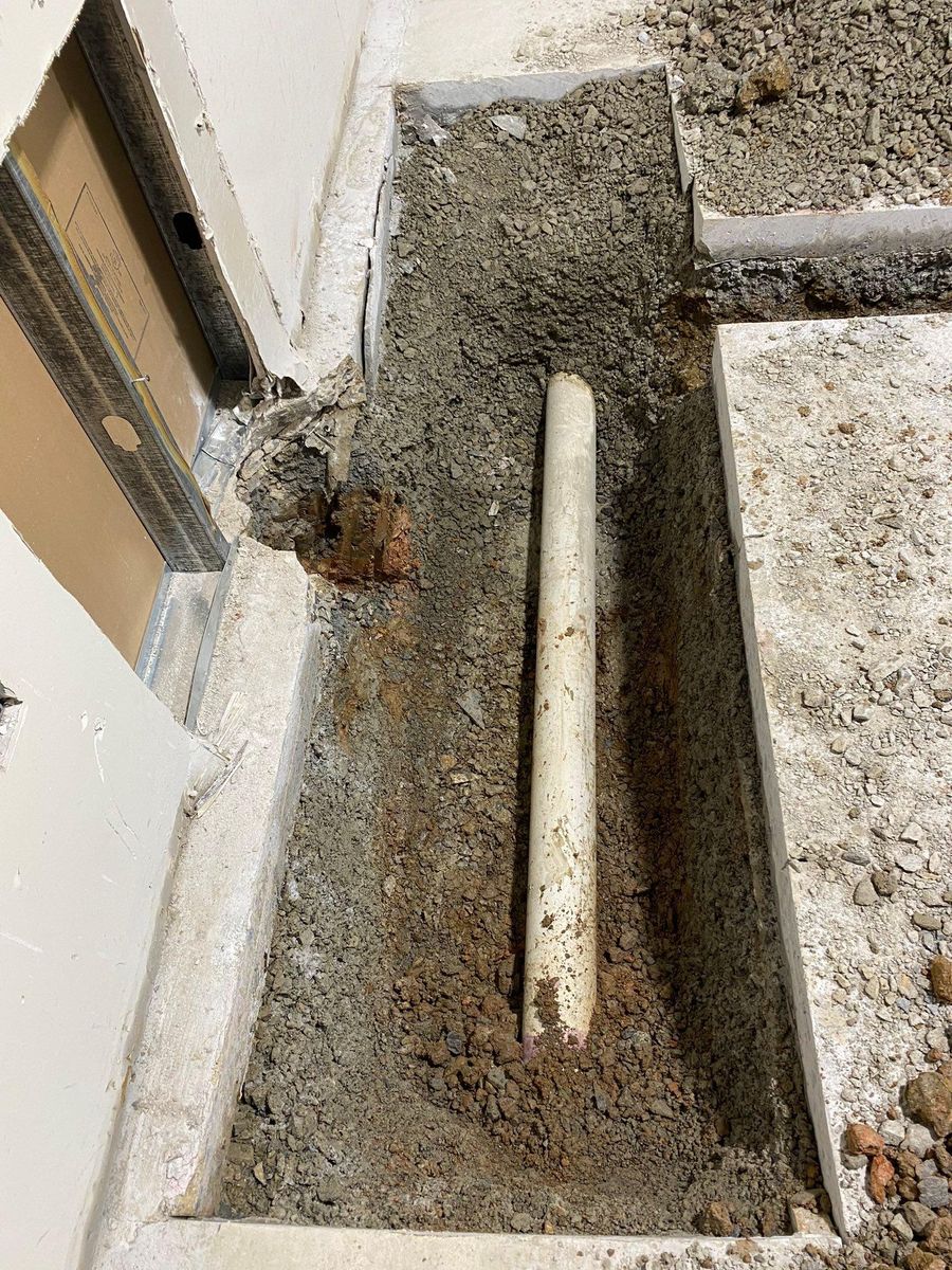 Basement waterproofing/interior and exterior French drainage system installation for Markey Masonry LLC in Phoenixville, PA