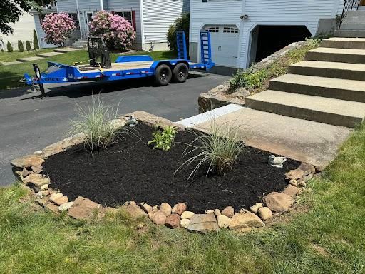 Mulch & Stone Installation for Baboosic Tree & Landscape in Merrimack, NH