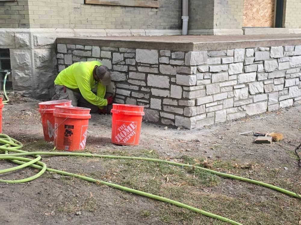 Brickwork for JM Restoration LLC. in South Milwaukee, WI