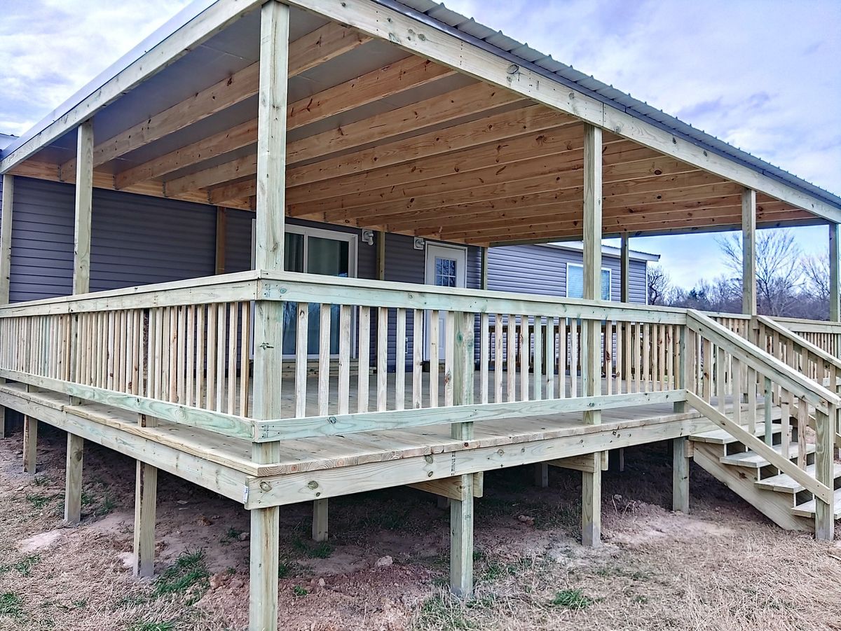Deck & Patio Installation for G.I. Fence & Metal Work in Gilmer, TX