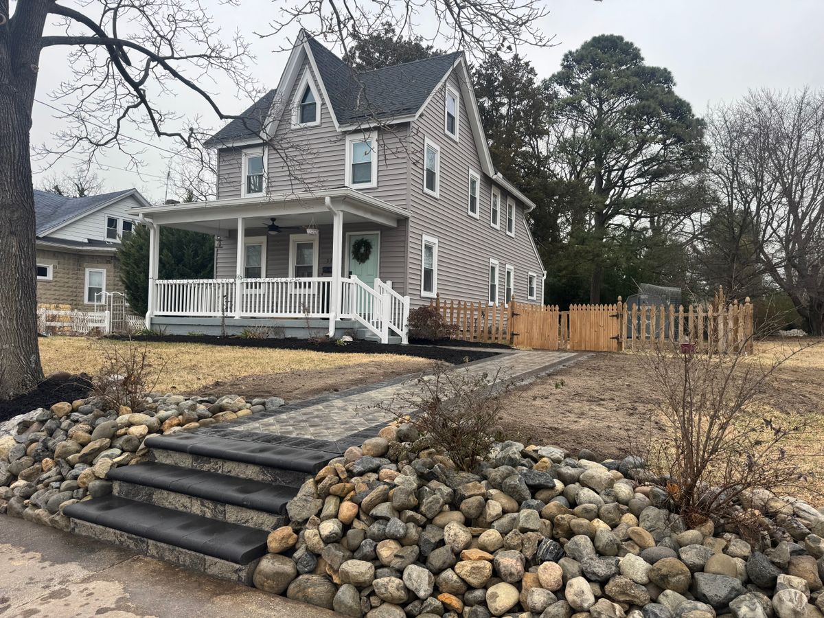 Patio Design & Construction for Broker Post Ground Crew in Sussex County, DE