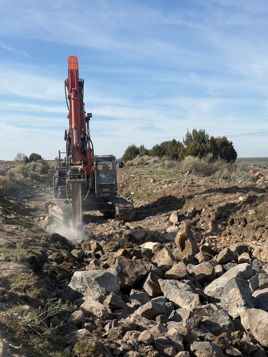 Trenching for Steed Trucking and Excavation in Rexburg, ID