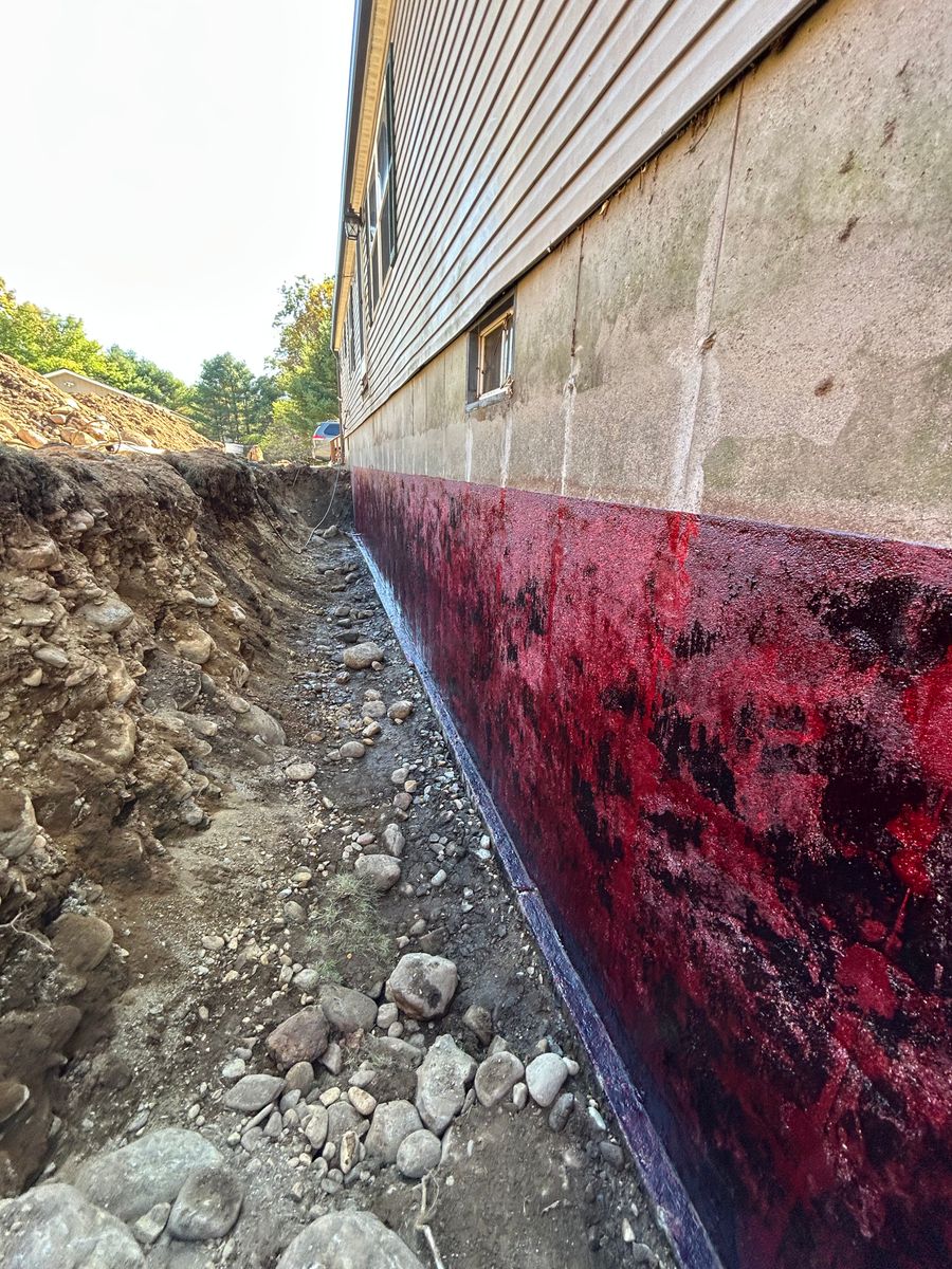 New Concrete Foundation Construction for Graham & Schriner Construction in Hinsdale, NH