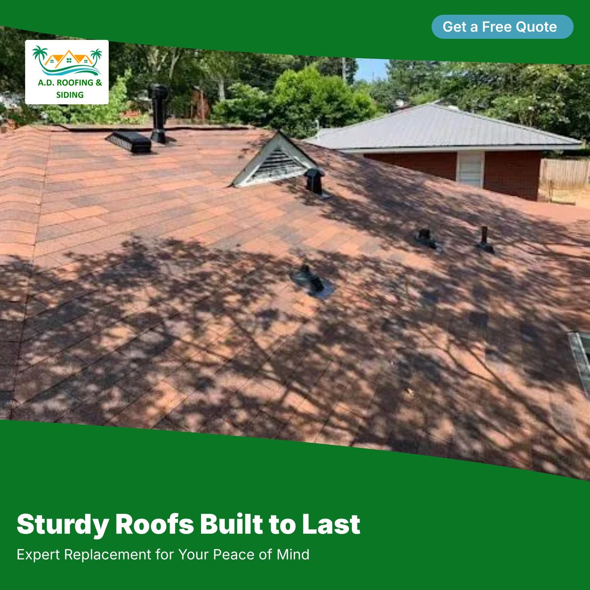 Roofing Replacement for A.D Roofing & Siding in Columbus, GA