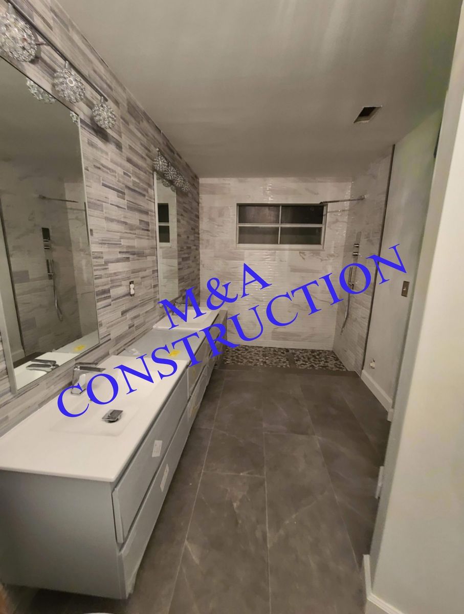 Bathroom Renovation for M&A Construction in Southwest Ranches, FL