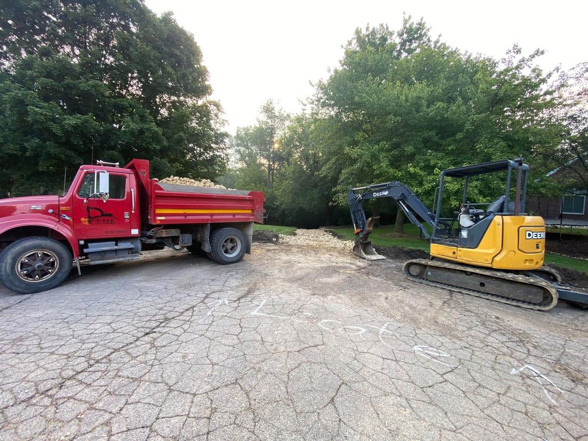 Driveway Install for TDC Excavating in Dubuque, IA