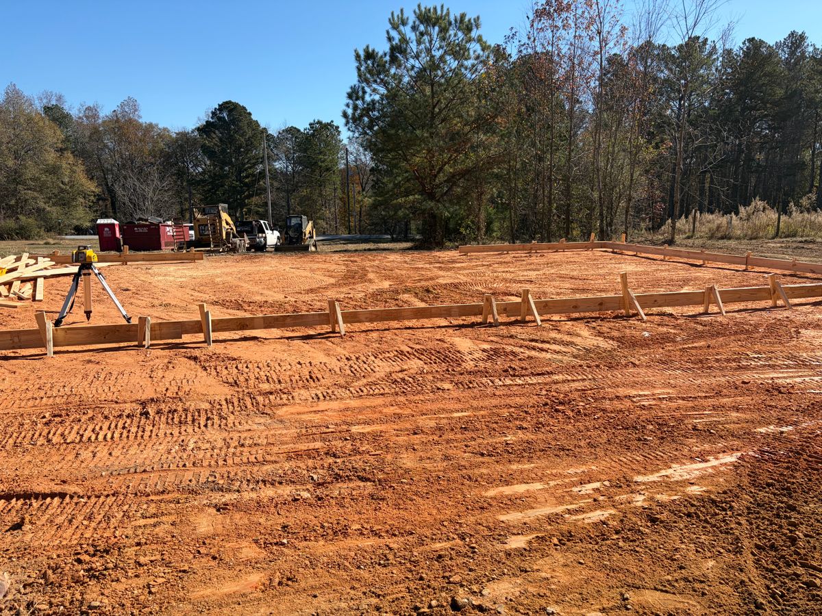 Foundation Digging for Groundworx Construction in Bremen, GA